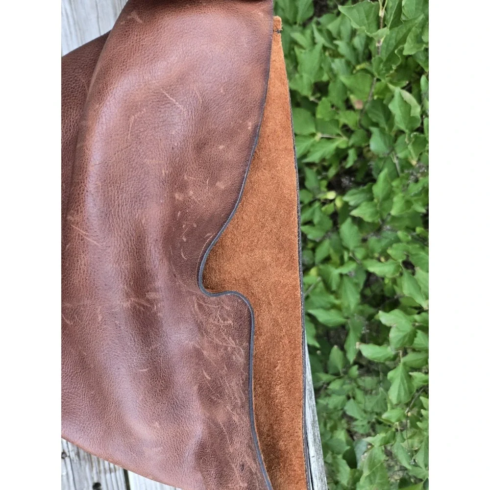 Portland Leather Goods Retired Roll Top Leather Backpack Nutmeg